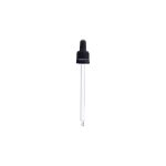 Staklena kapalica DIN 18 za bocu 100 ml, crna