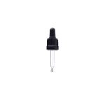 Staklena kapalica DIN18 za bocu 10ml, crna, KS