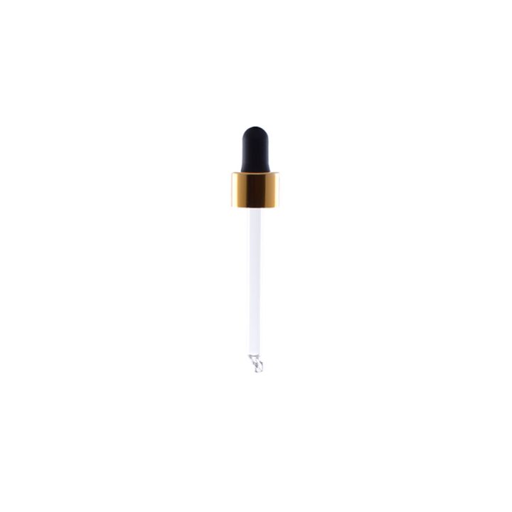 Staklena kapalica za bocu Stella 50 ml, crna/zlatna