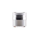 Airless boca s pumpicom, srebrni prsten, niska, 15 ml
