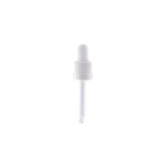 Staklena kapalica DIN 18 za bocu 30 ml, bijela